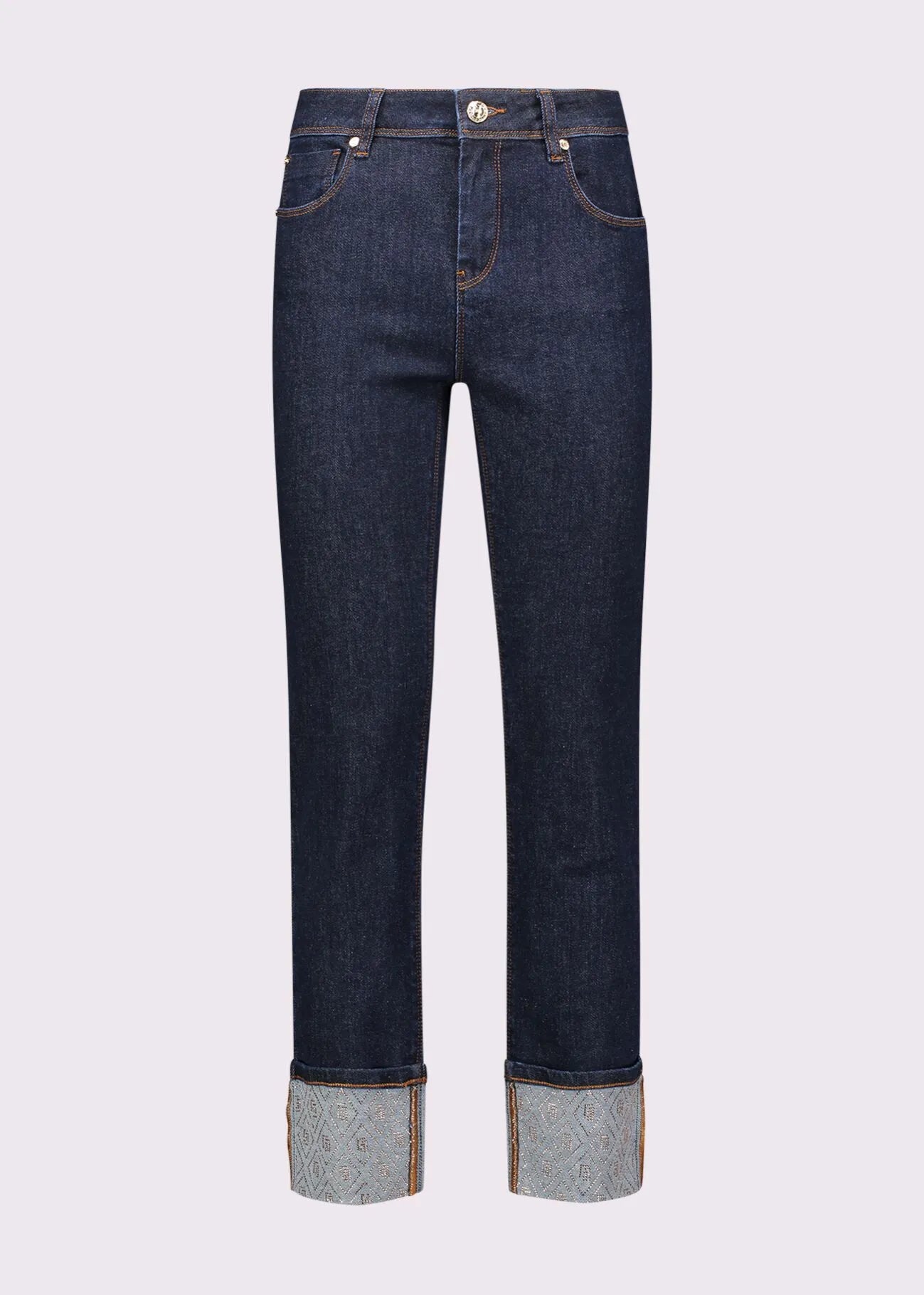 Gaudi Jeans da donna con risvolto e strass Jeans - Boutique Luisa Trendy