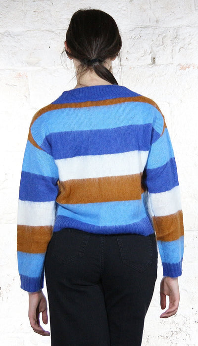 Gaudì Jeans Donna Maglione lupetto a righe in mohair Maglie e cardigan Donna - Boutique Luisa Trendy