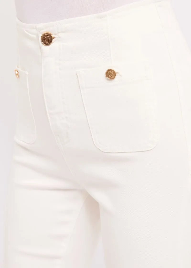 Gaudi jeans Donna Pantaloni flare cropped Pantalone Donna - Boutique Luisa Trendy