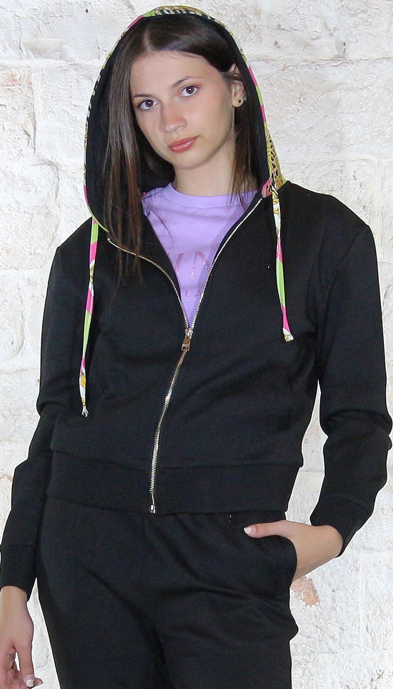 Gaudì Jeans Felpa con cappuccio e zip Felpa - Boutique Luisa Trendy