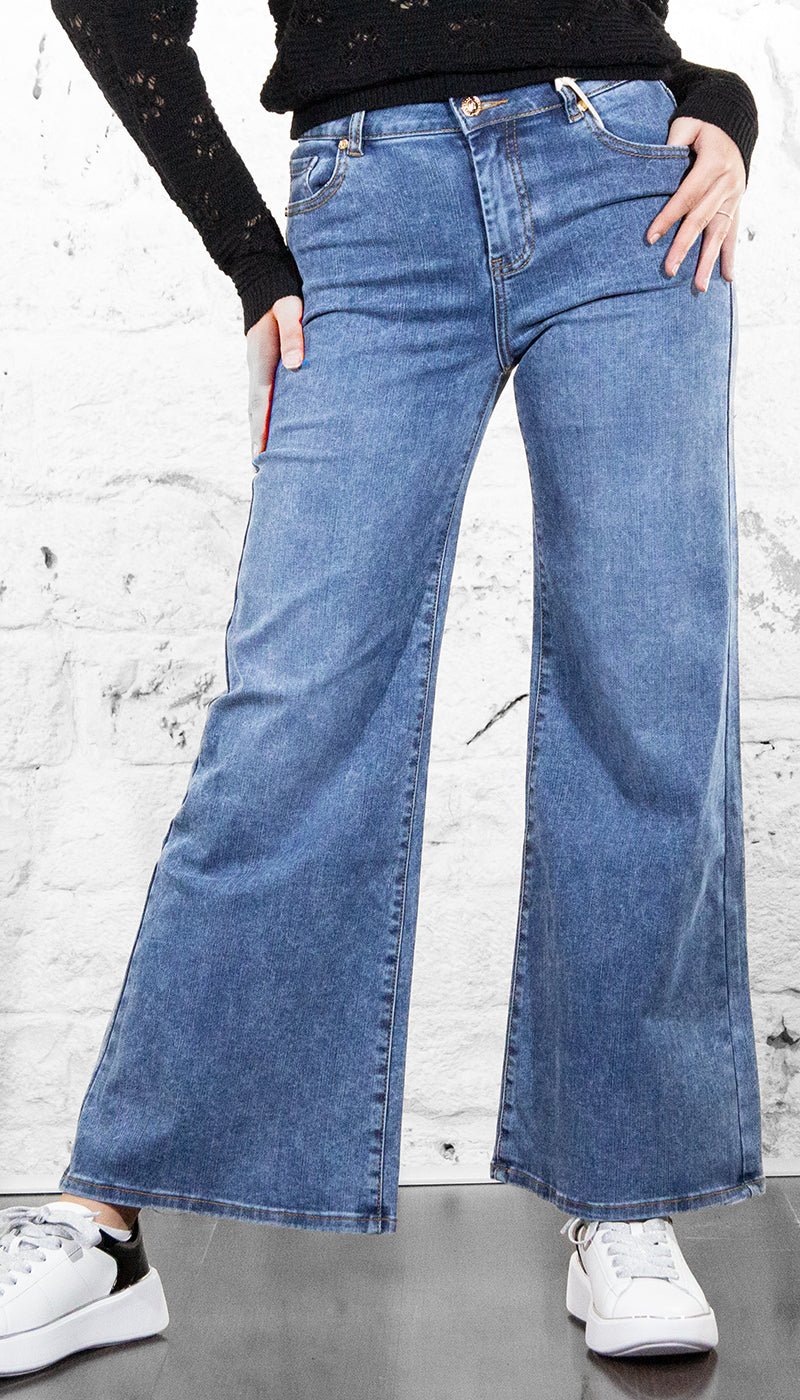 Gaudi Jeans flare bootcut in cotone used Jeans - Boutique Luisa Trendy