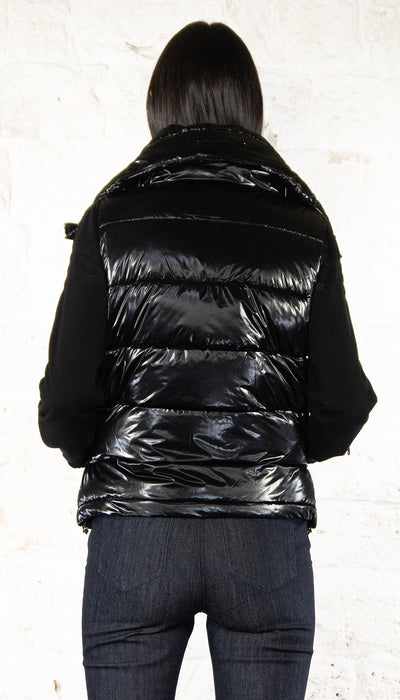 Gaudi Jeans Gilet imbottito in nylon nero