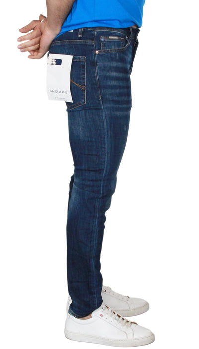 Gaudì Jeans Jeans skinny in denim di cotone indaco medio