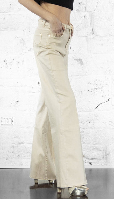 Gaudi Jeans Pantalone in cotone largo Pantalone Donna - Boutique Luisa Trendy