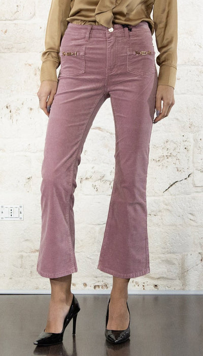 Gaudi Jeans Pantaloni flare in velluto di cotone Pantalone Donna - Boutique Luisa Trendy