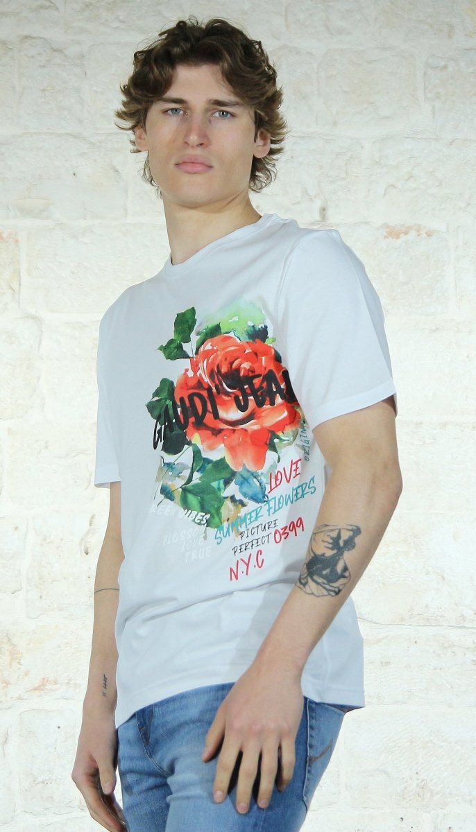 Gaudi Jeans T-shirt con stampa 411GU64082 T-shirt e Polo - Boutique Luisa Trendy