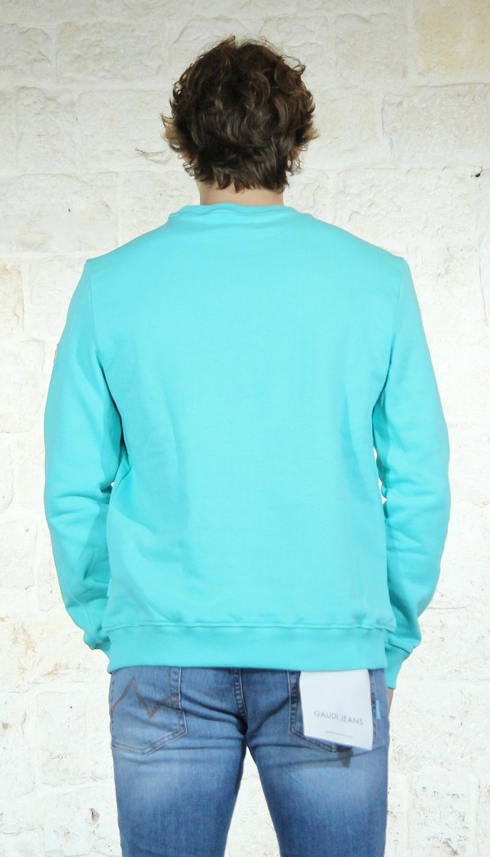 Gaudi Jeans Uomo Felpa in cotone con logo Felpa - Boutique Luisa Trendy