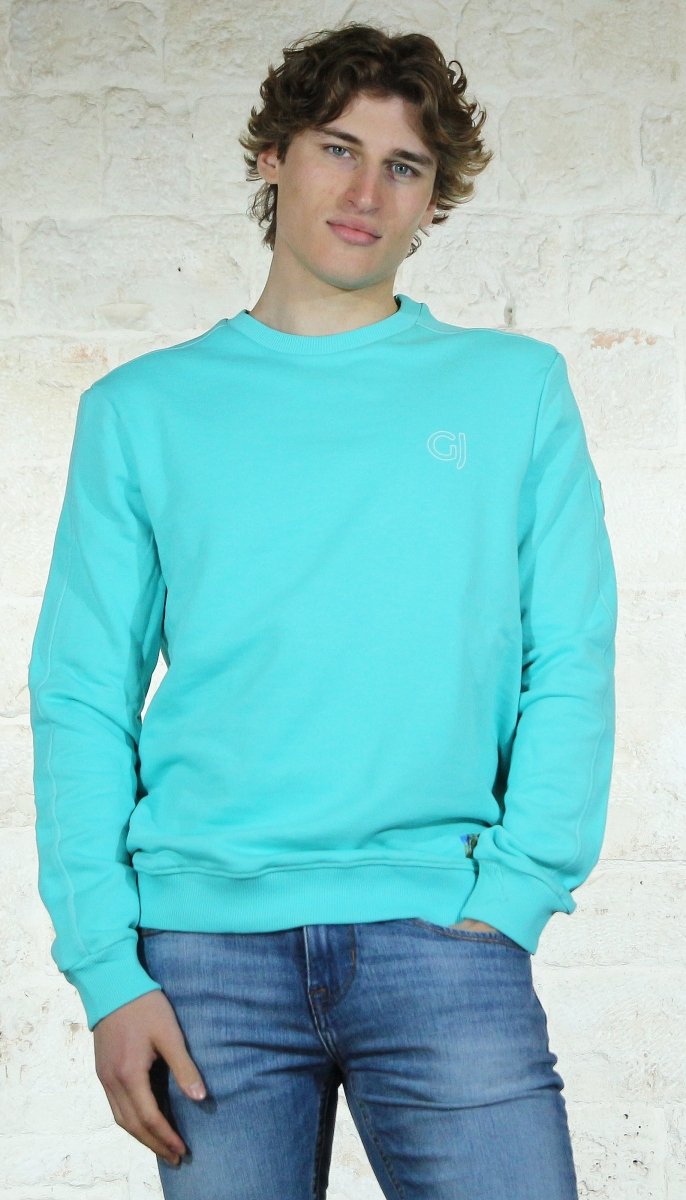 Gaudi Jeans Uomo Felpa in cotone con logo Felpa - Boutique Luisa Trendy