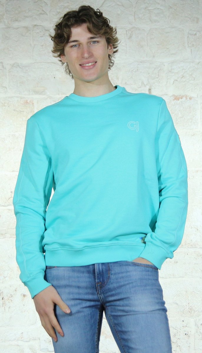 Gaudi Jeans Uomo Felpa in cotone con logo Felpa - Boutique Luisa Trendy