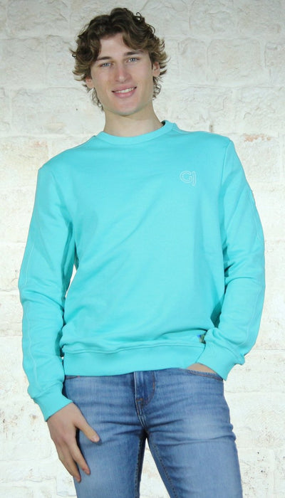 Gaudi Jeans Uomo Felpa in cotone con logo Felpa - Boutique Luisa Trendy