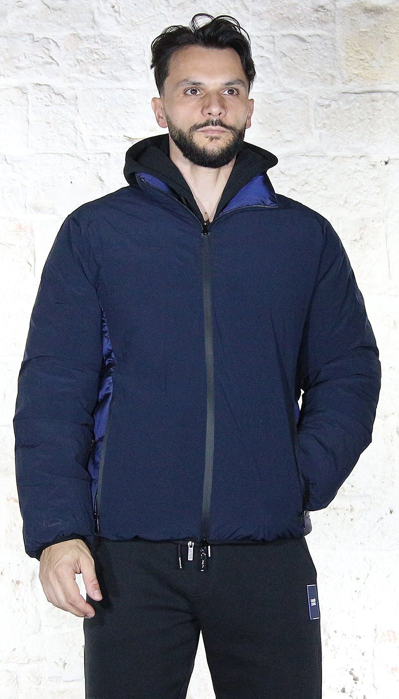Gaudì Jeans Uomo Piumino corto trapuntato reversibile in tessuto Capispalla Uomo - Boutique Luisa Trendy