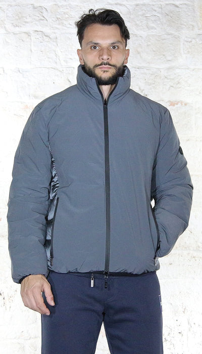 Gaudì Jeans Uomo Piumino corto trapuntato reversibile in tessuto Capispalla Uomo - Boutique Luisa Trendy