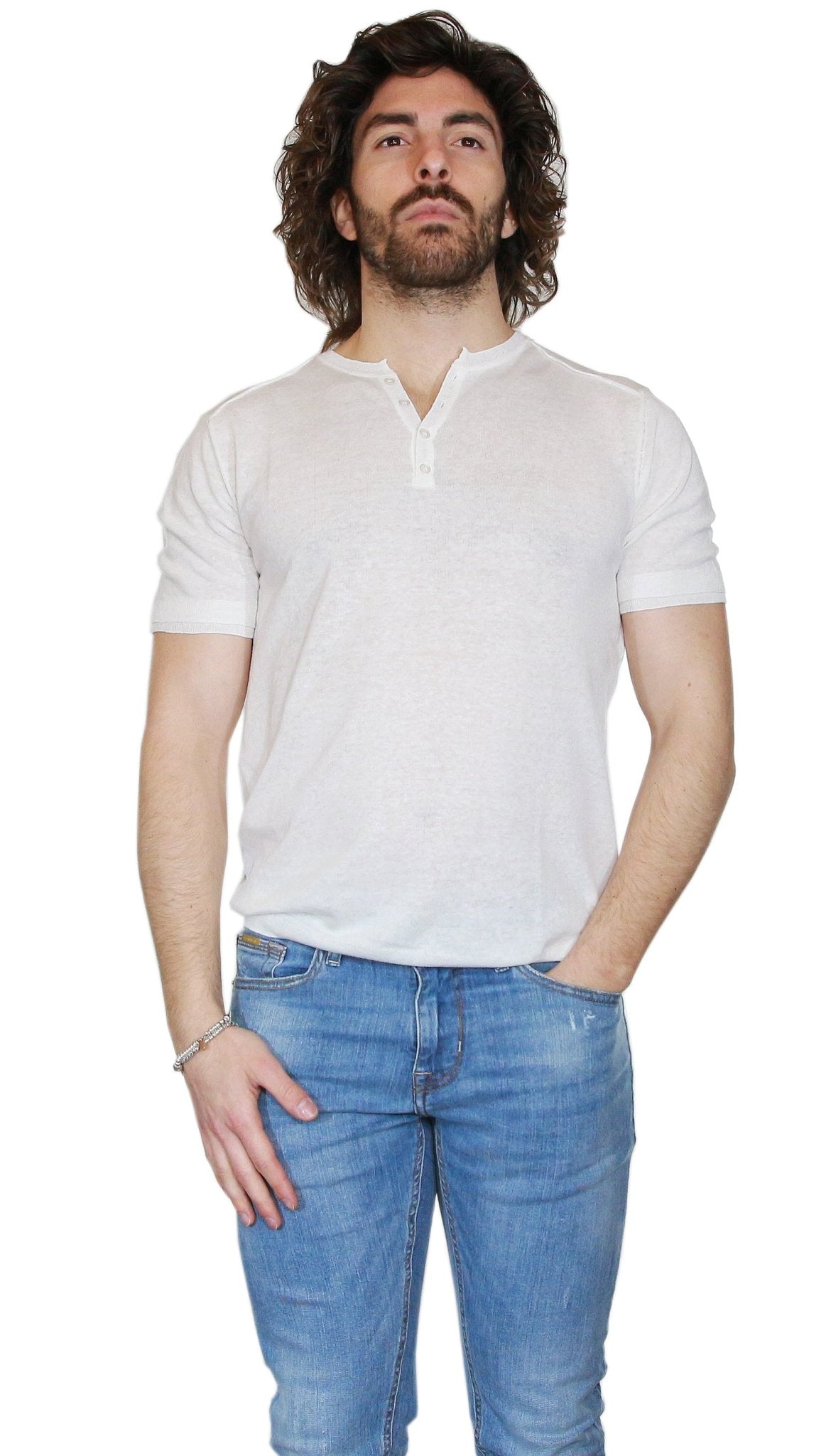 Gaudì Maglia uomo in lino e cotone Maglie e cardigan uomo - Boutique Luisa Trendy