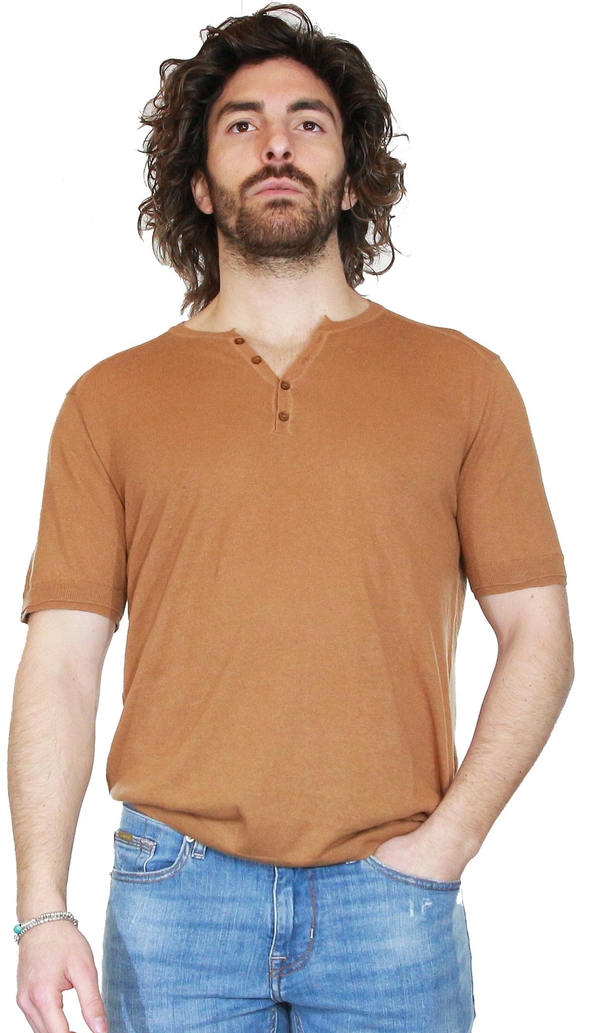 Gaudì Maglia uomo in lino e cotone Maglie e cardigan uomo - Boutique Luisa Trendy