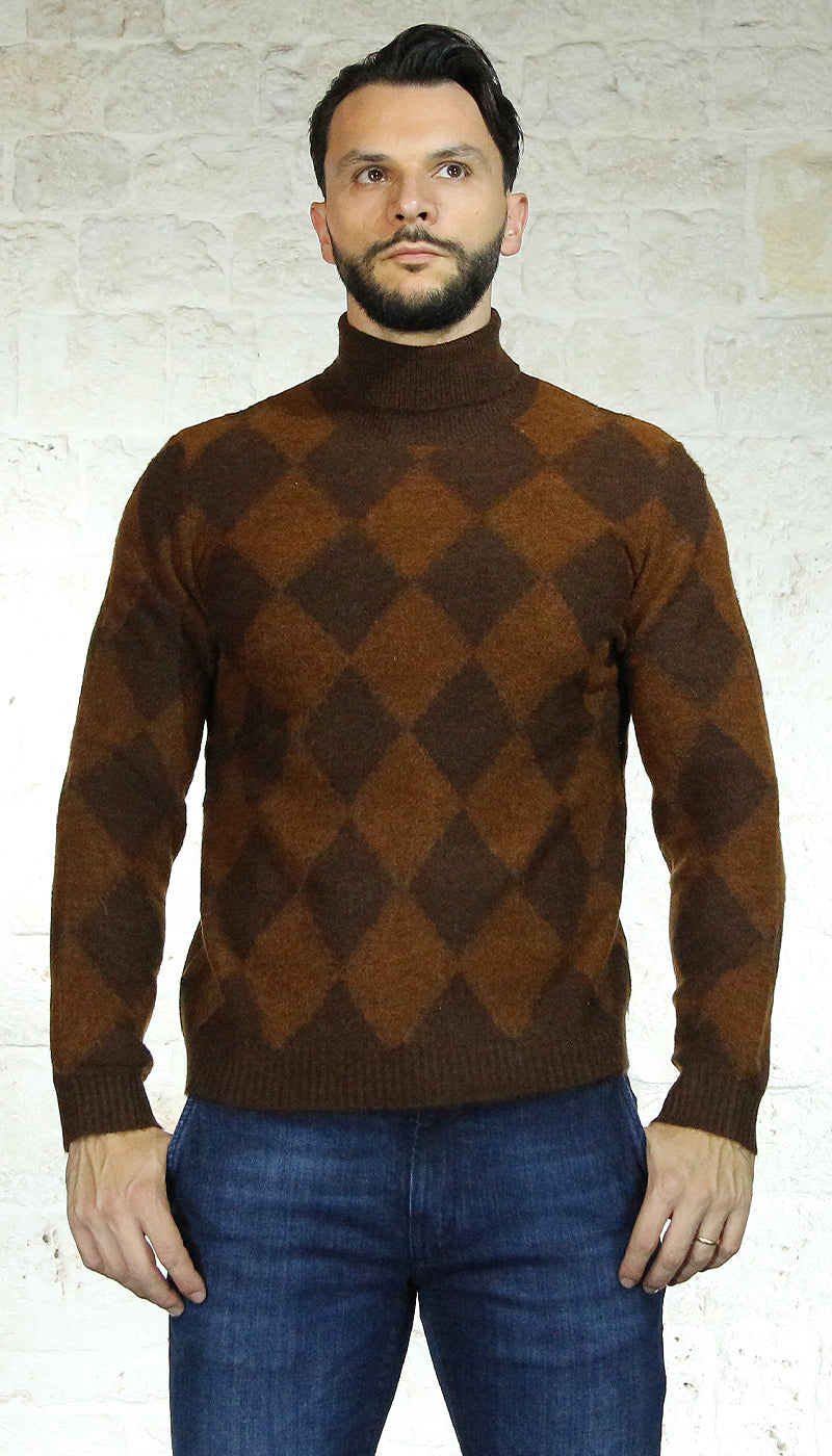 Gaudì Maglione Dolcevita in misto alpaca