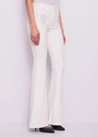Gaudi Pantalone a zampa con tasche logo Pantalone Donna - Boutique Luisa Trendy