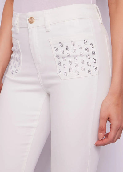 Gaudi Pantalone a zampa con tasche logo Pantalone Donna - Boutique Luisa Trendy