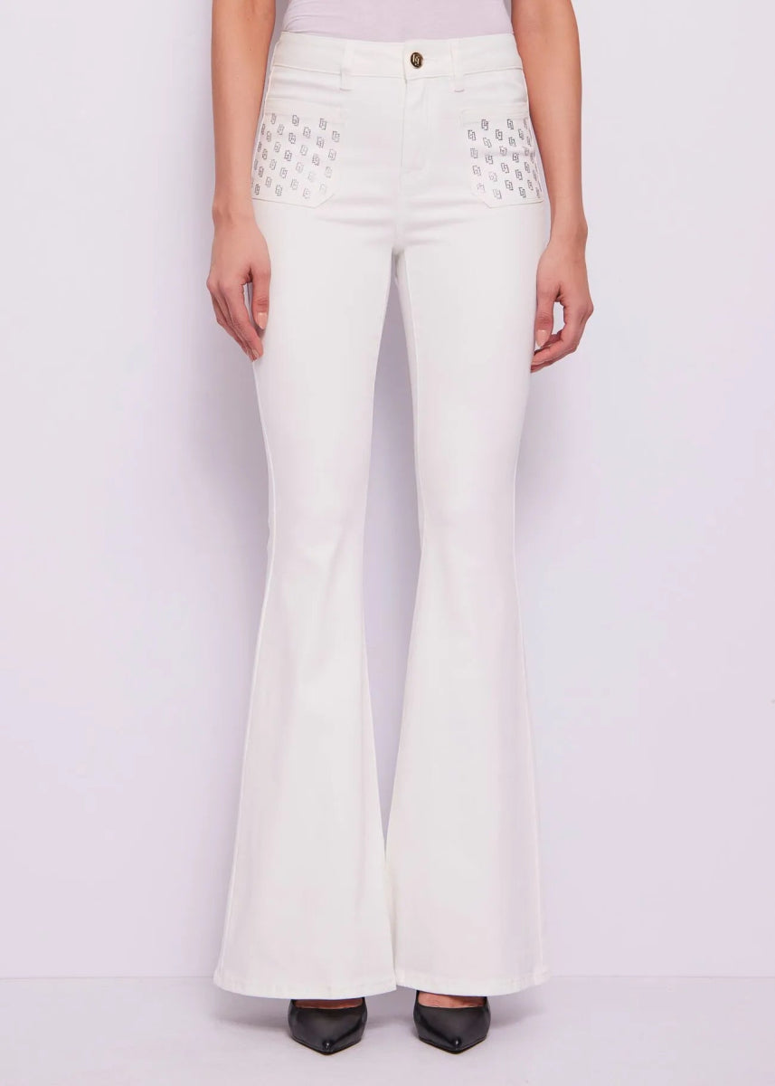 Gaudi Pantalone a zampa con tasche logo Pantalone Donna - Boutique Luisa Trendy