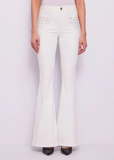 Gaudi Pantalone a zampa con tasche logo Pantalone Donna - Boutique Luisa Trendy