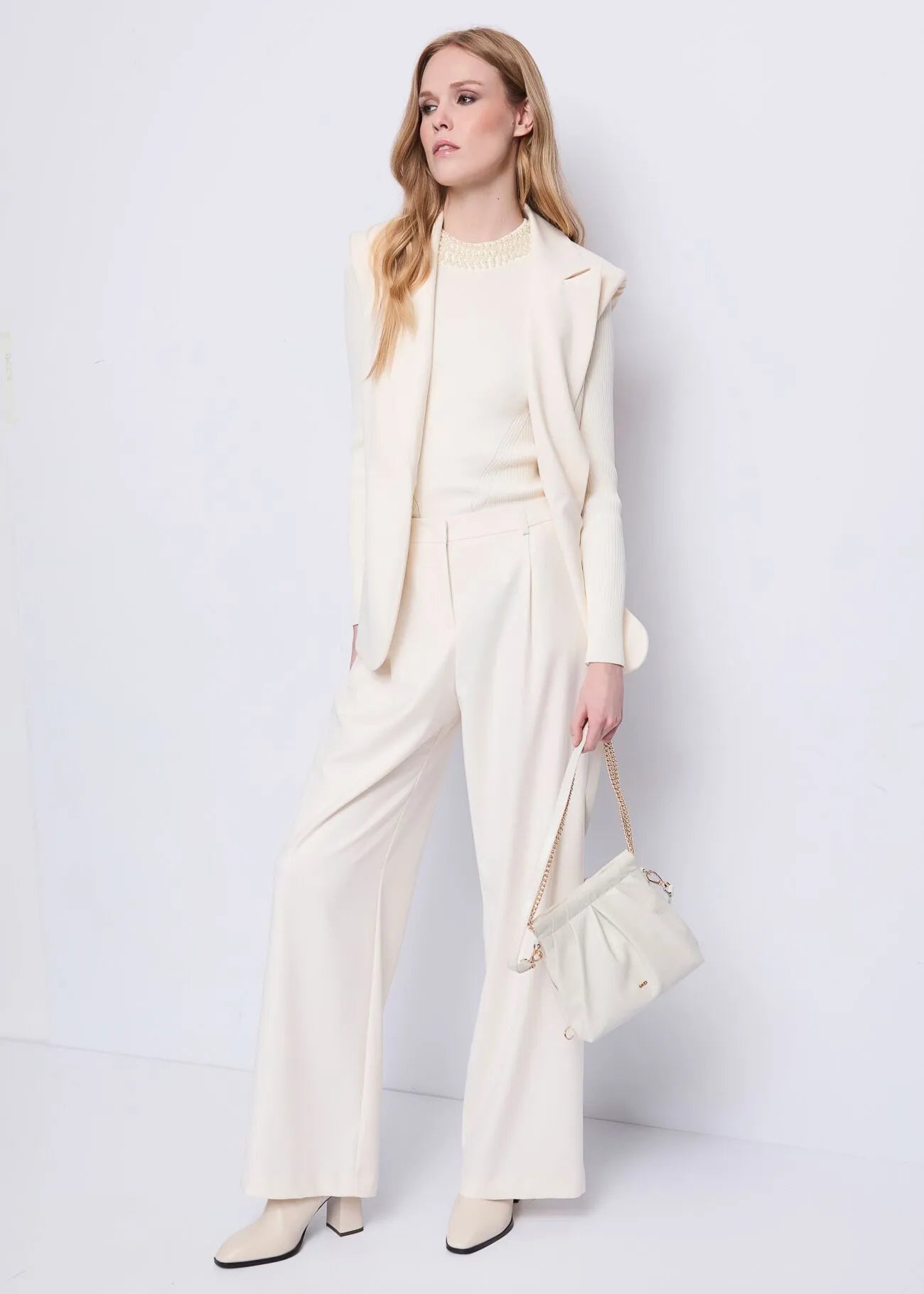 Gaudi Pantaloni da donna a vita alta Pantalone Donna - Boutique Luisa Trendy