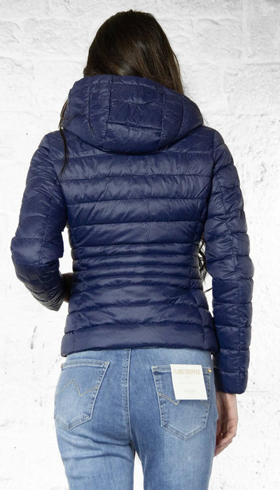 Gaudi Piumino donna blu con cappuccio Capispalla Donna - Boutique Luisa Trendy