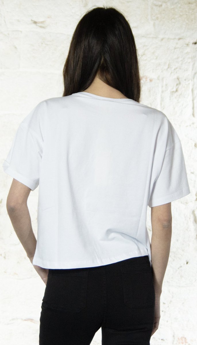 Gaudi T-shirt donna con logo e strass T-Shirt e top - Boutique Luisa Trendy