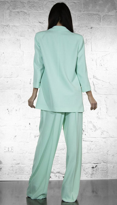 Gaudi Tailleur verde chiaro con revers a lancia Tailleur - Boutique Luisa Trendy