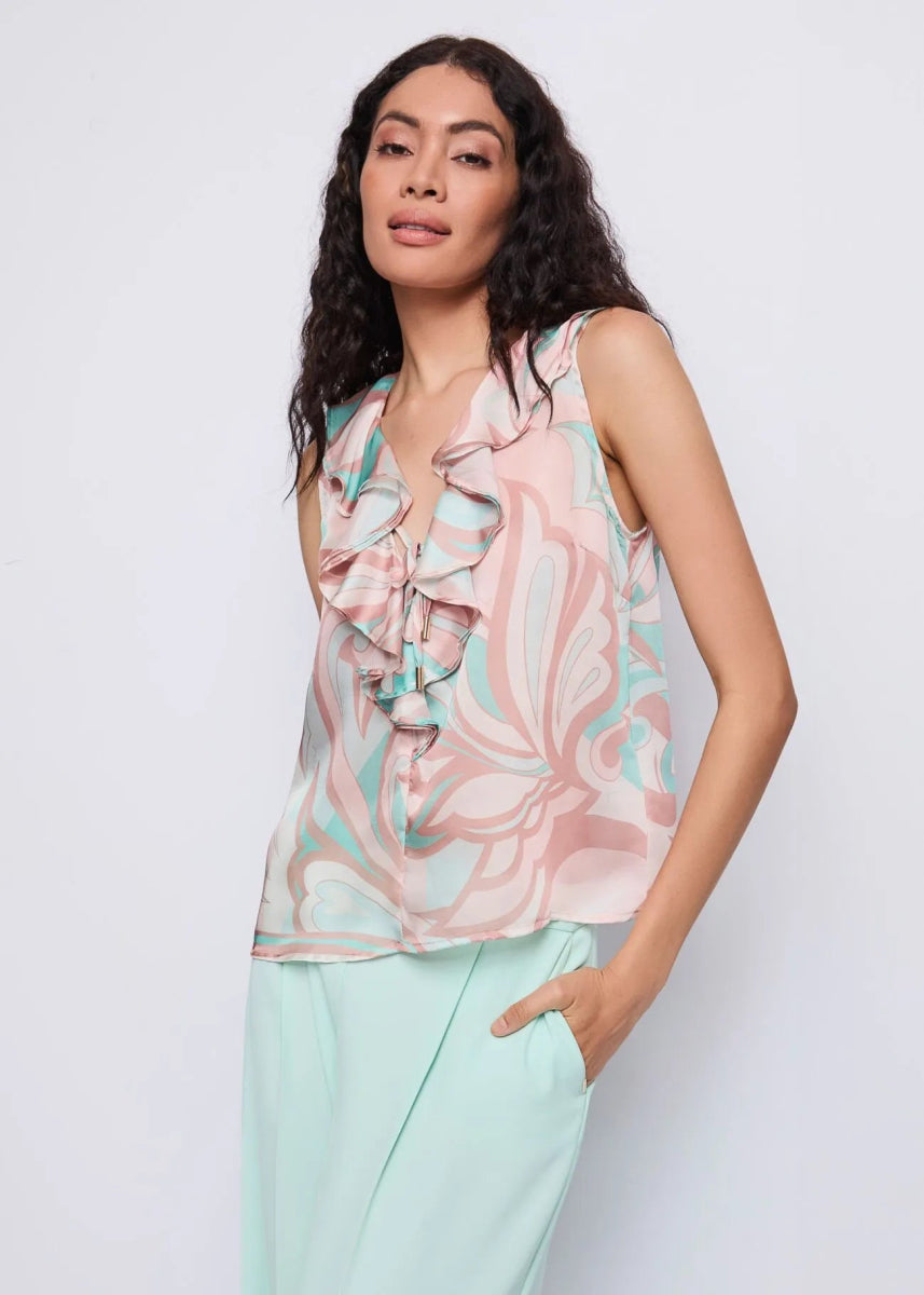 Gaudi Top in chiffon stampato T-Shirt e top - Boutique Luisa Trendy