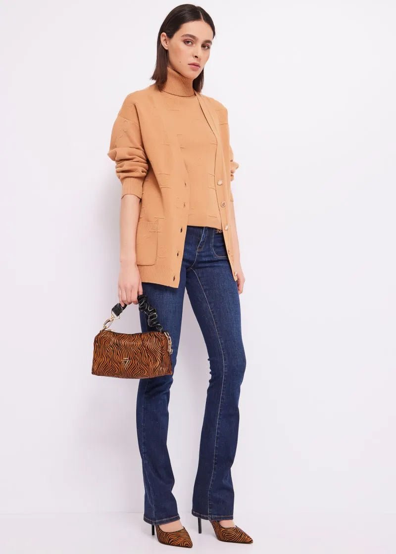 Gaudì Top jacquard collo dolcevita Maglie e cardigan Donna - Boutique Luisa Trendy