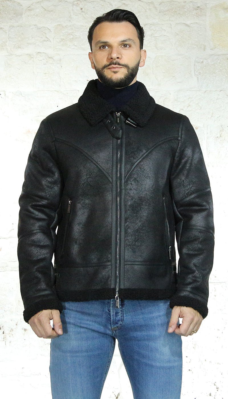Gaudì Uomo Giubbotto effetto montone Capispalla Uomo - Boutique Luisa Trendy