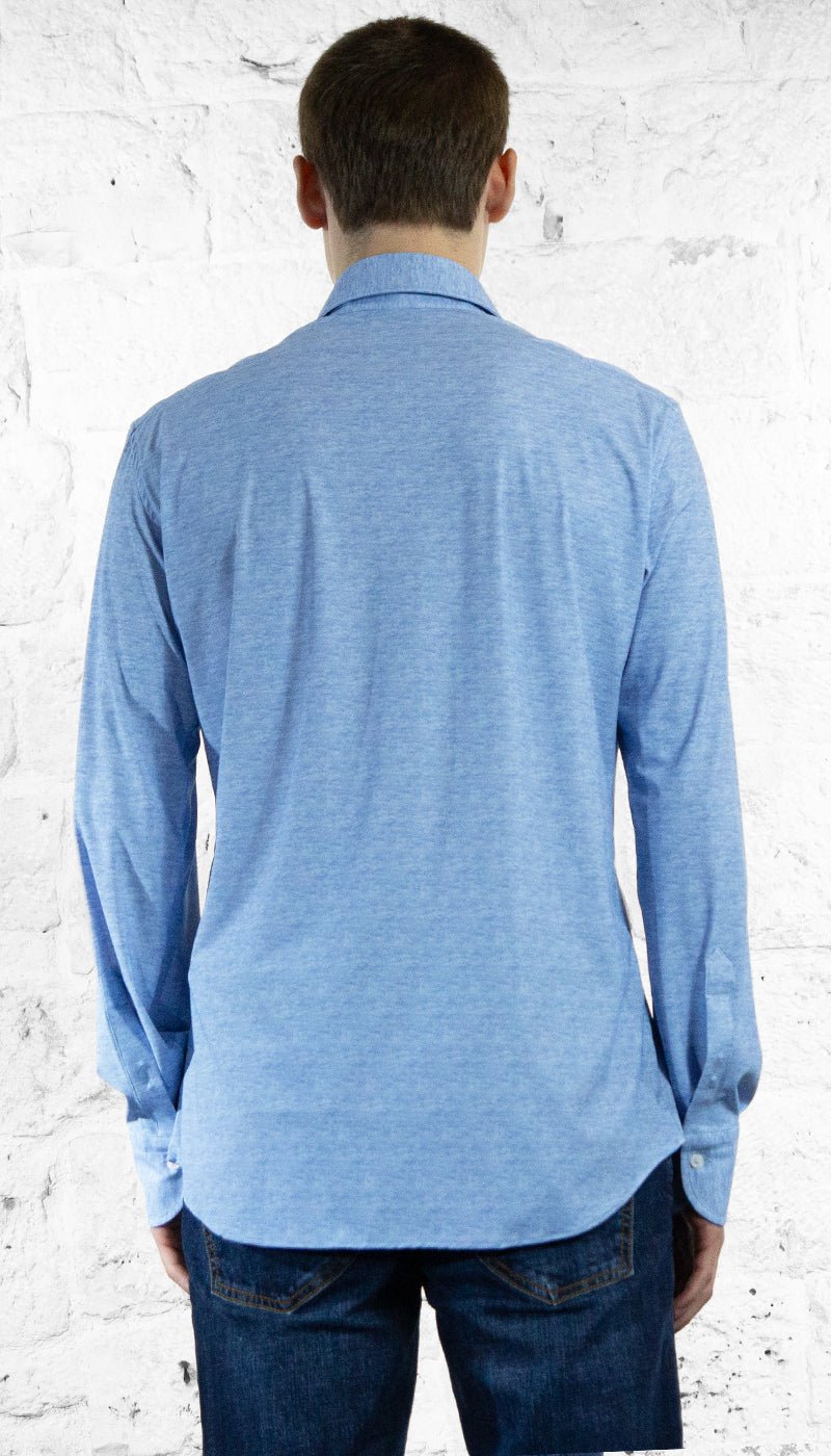 Grigio Camicia techno azzurro effetto fiammato Camicia e gilet - Boutique Luisa Trendy