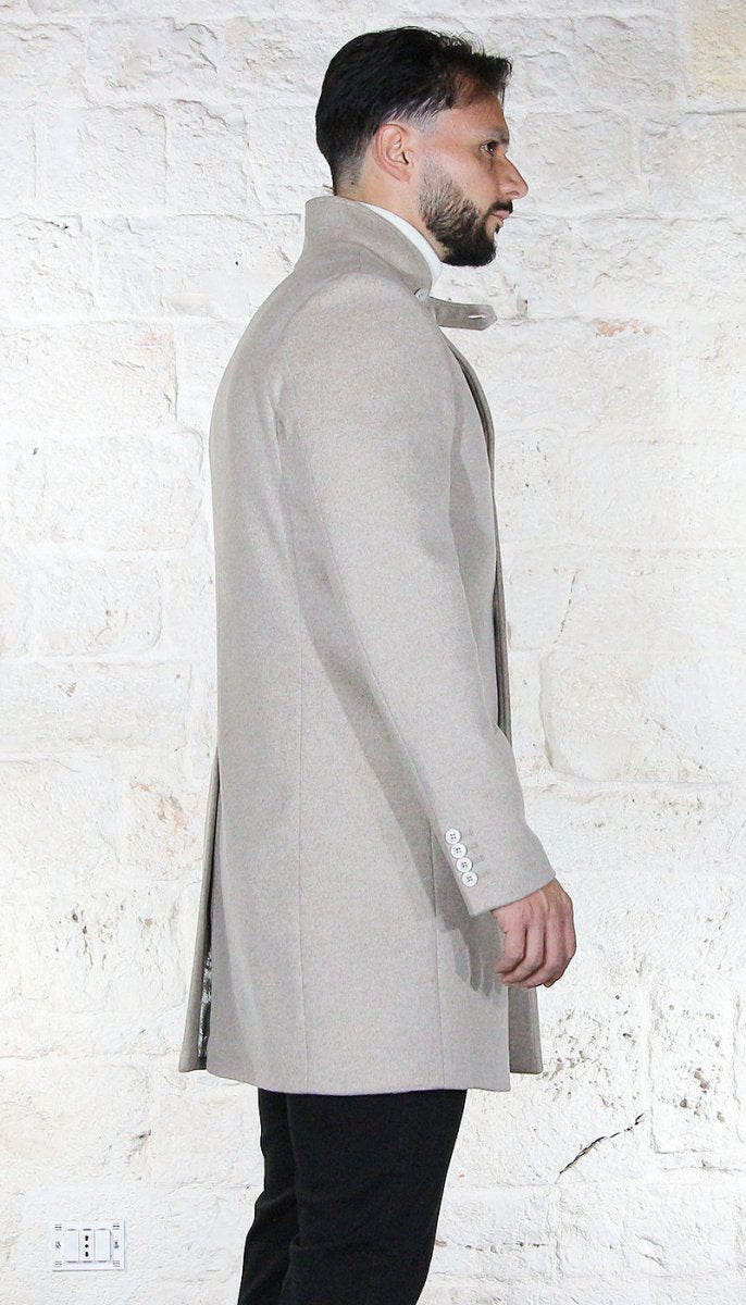 Havana & co Cappotto in lana collo coreano Capispalla Uomo - Boutique Luisa Trendy