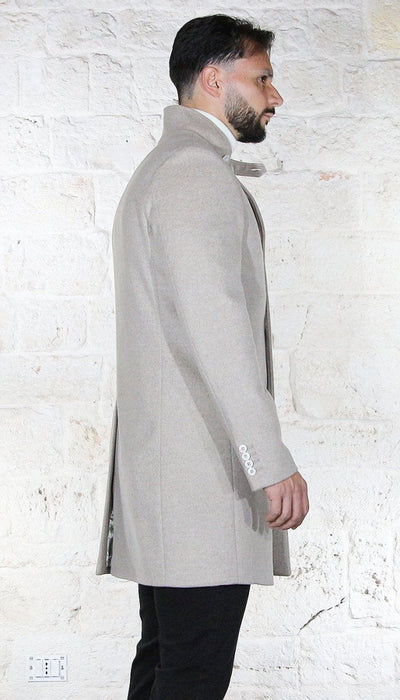 Havana & co Cappotto in lana collo coreano Capispalla Uomo - Boutique Luisa Trendy