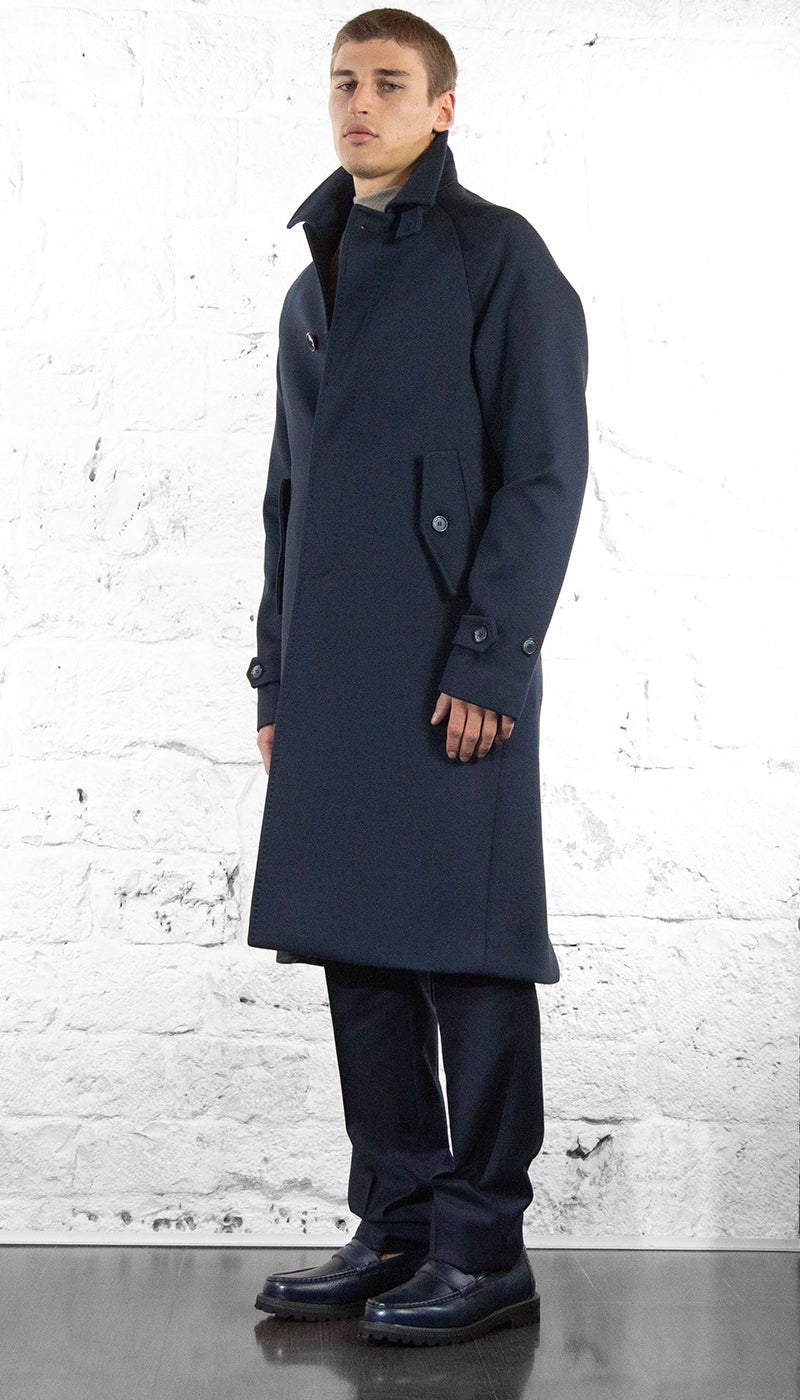 Havana & Co Cappotto lungo over blu Capispalla Uomo - Boutique Luisa Trendy