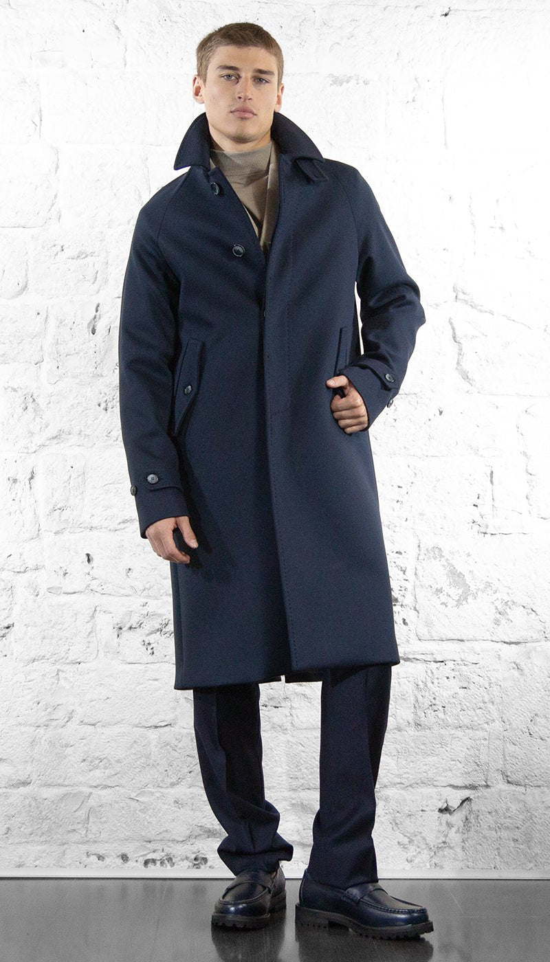 Havana & Co Cappotto lungo over blu Capispalla Uomo - Boutique Luisa Trendy