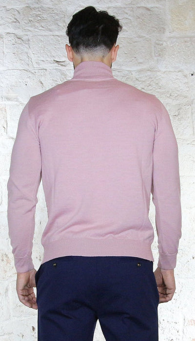 Havana & Co Dolcevita in misto lana con micro disegno Maglie e cardigan uomo - Boutique Luisa Trendy