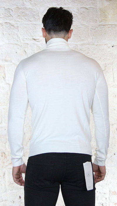 Havana & co Dolcevita uomo panna in lana Maglie e cardigan uomo - Boutique Luisa Trendy