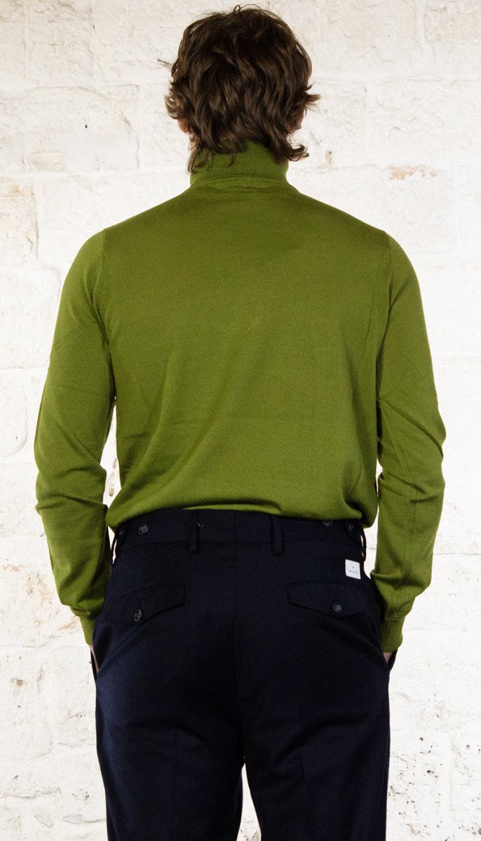 Havana & Co Dolcevita verde in lana Maglie e cardigan uomo - Boutique Luisa Trendy