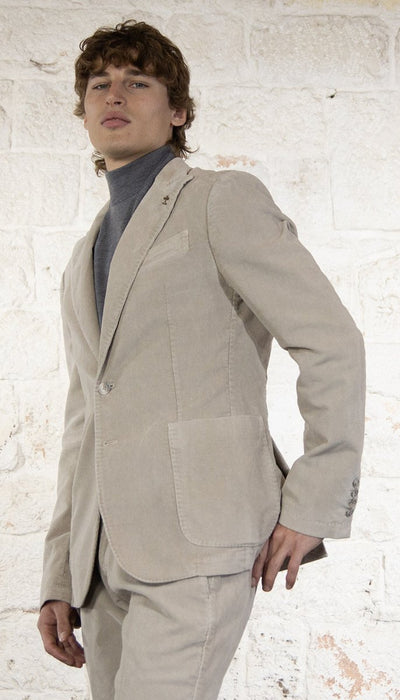 Havana & co Giacca beige in velluto Abiti e giacche - Boutique Luisa Trendy