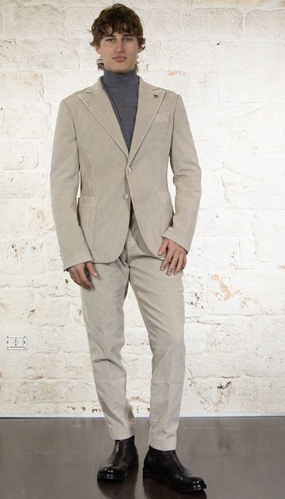 Havana & co Giacca beige in velluto Abiti e giacche - Boutique Luisa Trendy