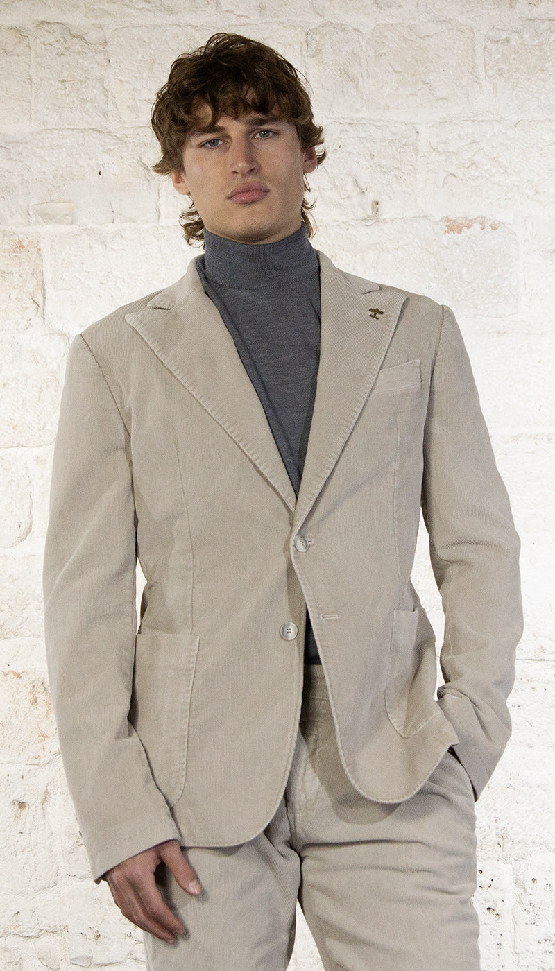 Havana & co Giacca beige in velluto