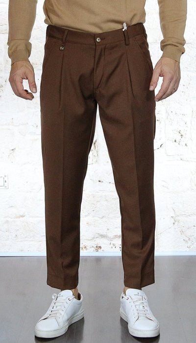 Havana & Co Pantalone corto con elastico in tessuto stretch Pantaloni Uomo - Boutique Luisa Trendy