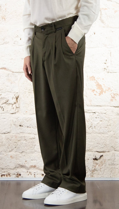 Havana & Co Pantalone doppia pinces over Pantaloni Uomo - Boutique Luisa Trendy