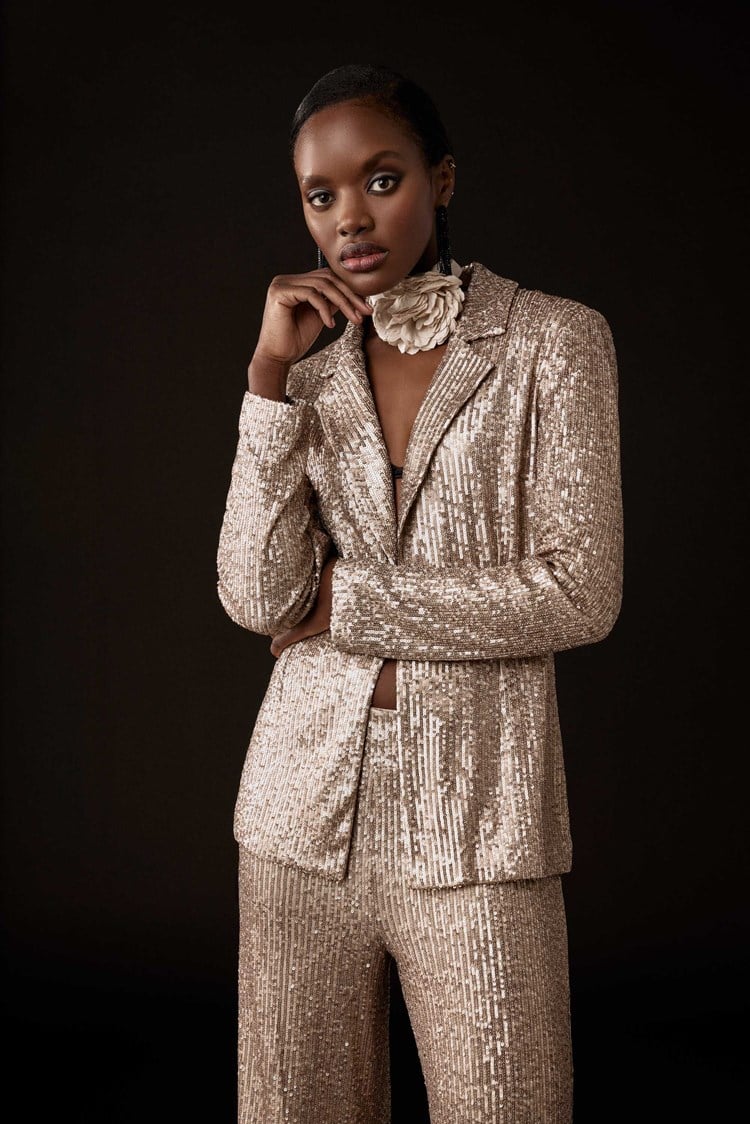 Joseph Ribkoff Blazer dritto con paillettes Capispalla Donna - Boutique Luisa Trendy