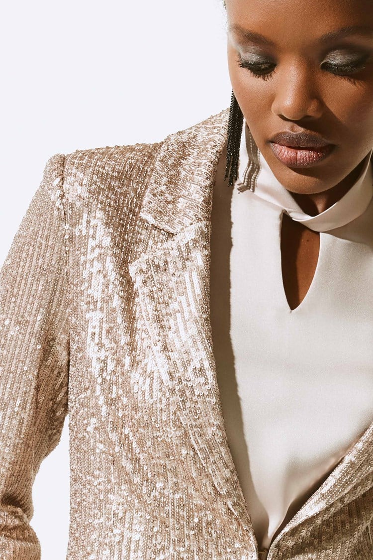 Joseph Ribkoff Blazer dritto con paillettes Capispalla Donna - Boutique Luisa Trendy