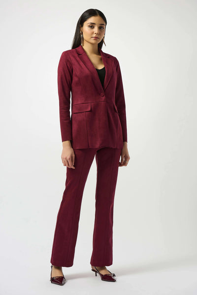 Joseph Ribkoff Blazer dritto in camoscio sintetico effetto scuba Capispalla Donna - Boutique Luisa Trendy