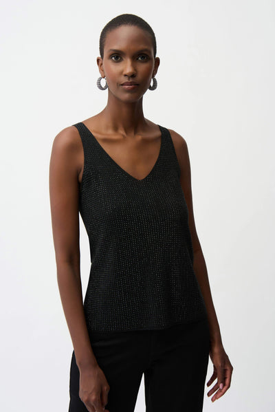 Joseph Ribkoff Canotta in maglia con strass T-Shirt e top - Boutique Luisa Trendy