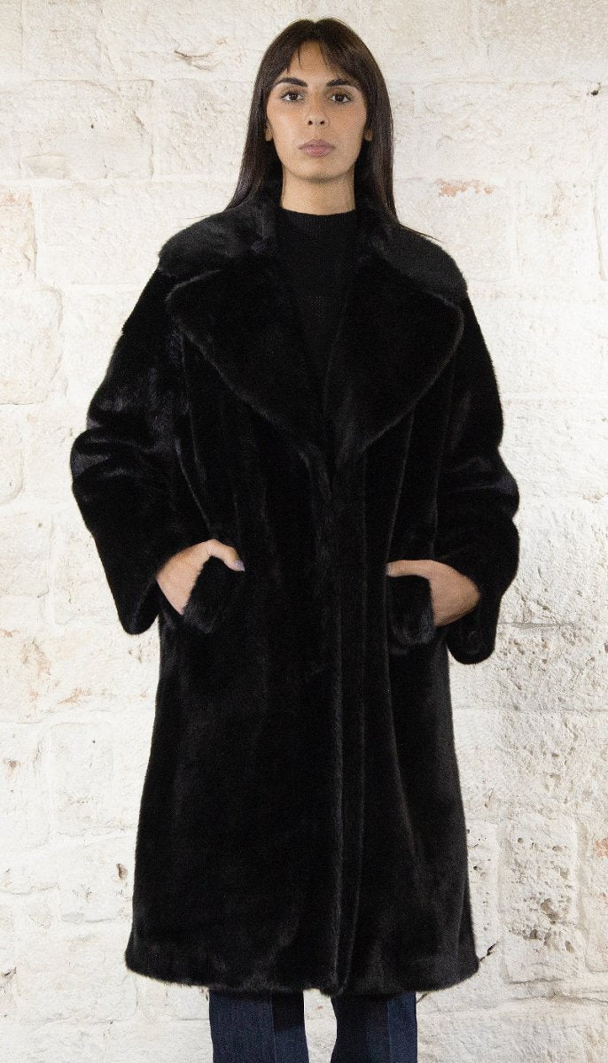 Joseph Ribkoff Cappotto dritto in pelliccia sintetica 243902 Capispalla Donna - Boutique Luisa Trendy