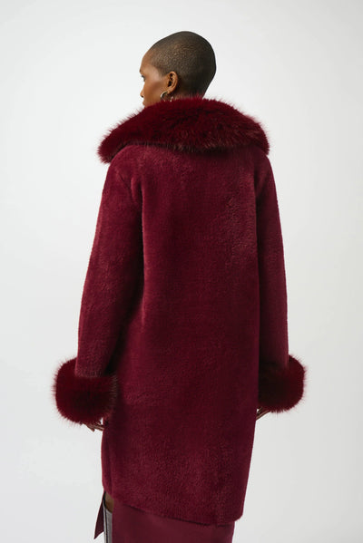 Joseph Ribkoff Cappotto teddy con eco pelliccia Capispalla Donna - Boutique Luisa Trendy
