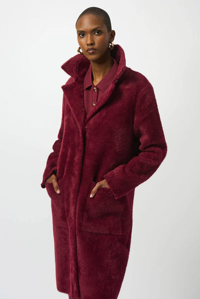 Joseph Ribkoff Cappotto teddy con eco pelliccia Capispalla Donna - Boutique Luisa Trendy